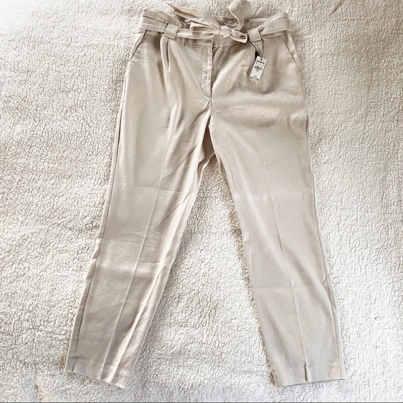 Express cropped pants with front tie - size 14 - Picture 1 of 7